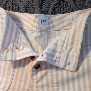GAP Peach Striped Shorts